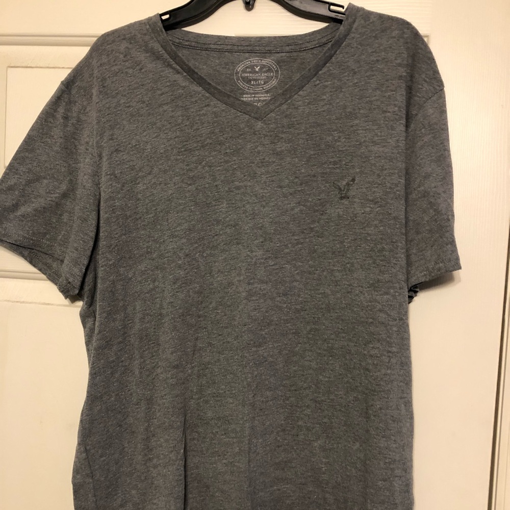 Gray AE V-Neck Tee